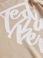 Ted Baker Natural Emallly Branded Jacquard Knit Jumper - Image 5 of 6