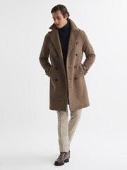 Reiss Navy Alston Cable Knitted Roll Neck Jumper - Image 3 of 5