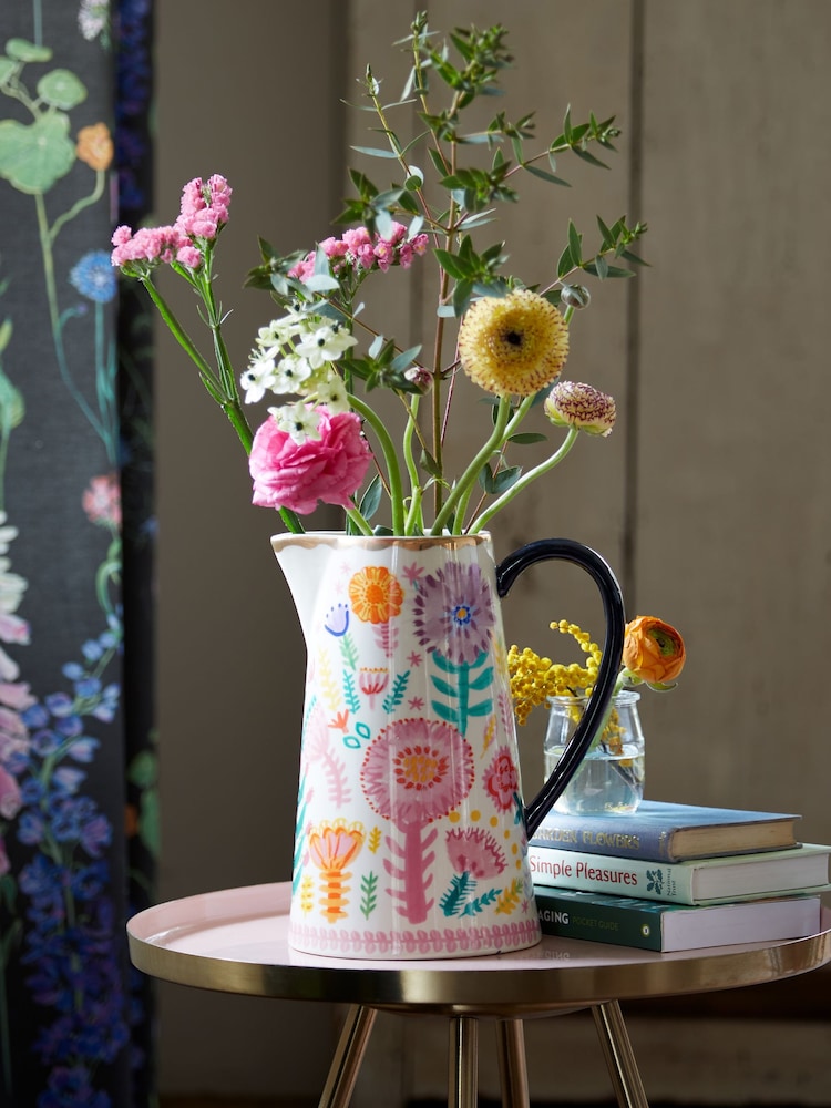 Lucy Tiffney at Next Floral Ceramic Vase Jug - Image 1 of 4