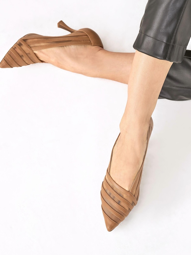 Camel - Forever Comfort® - Strip - Mesh pumps met hak - Image 1 of 7