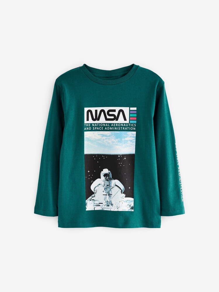 Nasa لون أخضر - Long Sleeve T-Shirt (3-16yrs) - صورة 1 من 3