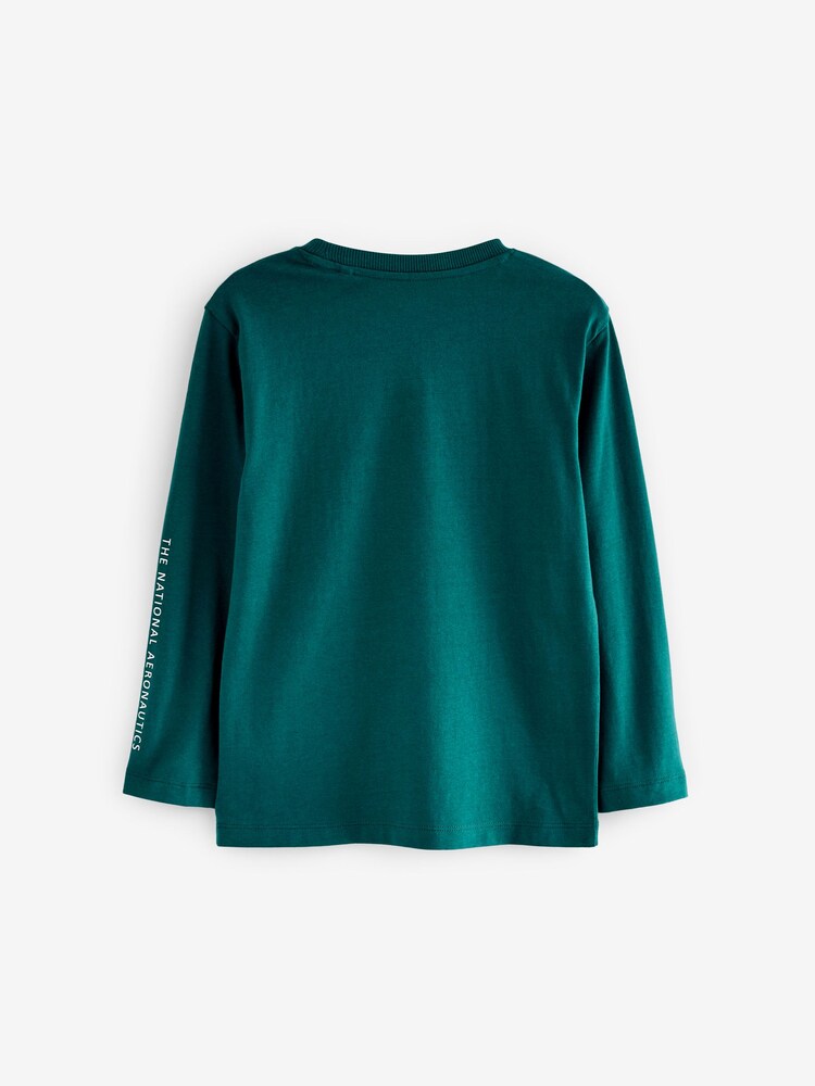 Nasa لون أخضر - Long Sleeve T-Shirt (3-16yrs) - صورة 2 من 3
