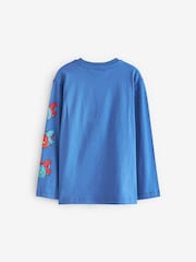Sonic Cobalt Blue Long Sleeve Christmas T-Shirt (3-16yrs) - Image 5 of 7