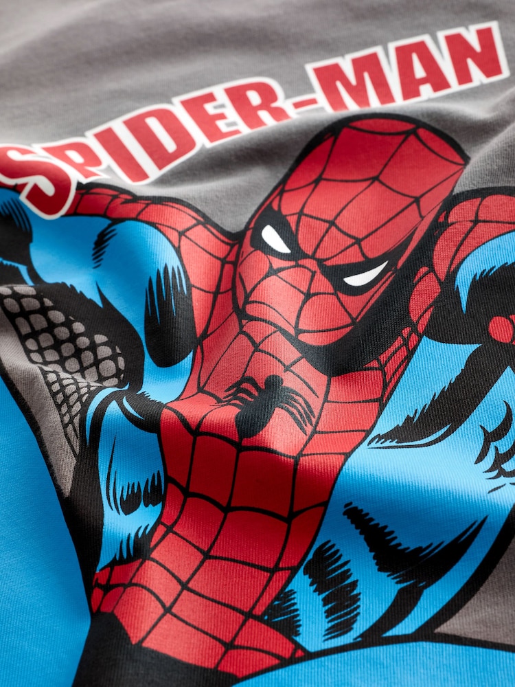 Charcoal Grey Marvel Long Sleeve T-Shirt (3-16yrs) - Image 3 of 3