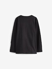 Sonic Black Long Sleeve Flippy Sequin License T-Shirt (3-14yrs) - Image 3 of 4