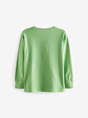 Green Minecraft Creeper Long Sleeve Flippy Sequin T-Shirt (4-16yrs) - Image 2 of 3