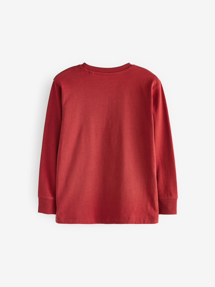 Pokémon Pikachu Red Long Sleeve Christmas T-Shirt (3-16yrs) - Image 2 of 3