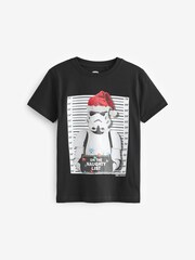 Stormtrooper Black Short Sleeve Christmas T-Shirt (3-16yrs) - Image 1 of 3