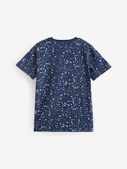 Navy Blue Pikachu Christmas Short Sleeve 100% Cotton T-Shirt (4-16yrs) - Image 6 of 7