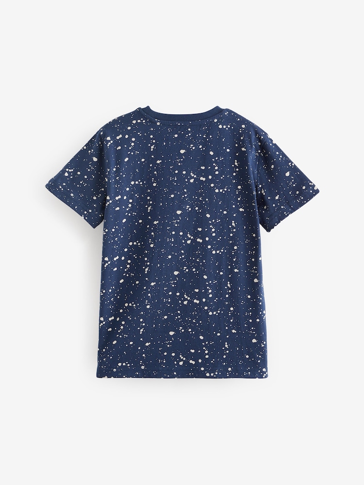Navy Blue Pikachu Christmas Short Sleeve 100% Cotton T-Shirt (4-16yrs) - Image 6 of 7