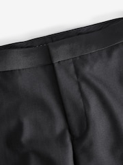 Joules Black Slim Fit Tuxedo Suit Trousers - Image 8 of 9