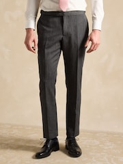 Joules Black Slim Fit Morning Suit Trousers - Image 1 of 5
