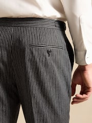 Joules Black Slim Fit Morning Suit Trousers - Image 4 of 5