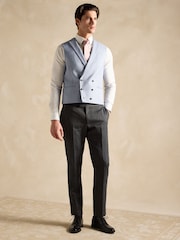 Joules Light Blue Morning Suit Waistcoat - Image 3 of 6