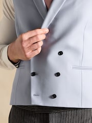 Joules Light Blue Morning Suit Waistcoat - Image 4 of 6