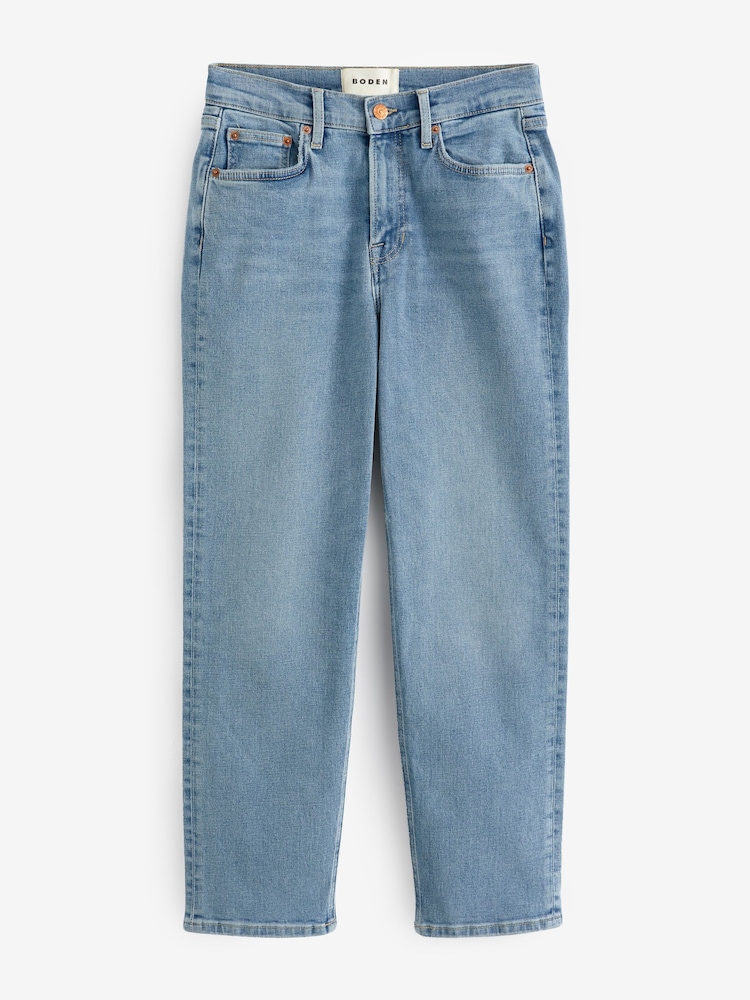 Boden Light Blue Mid Rise Slim Jeans - Image 6 of 6