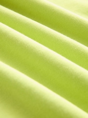 Lime Green Oversized Active Longline Relaxed Summer Crew Neck Sweatshirt - Image 7 of 7