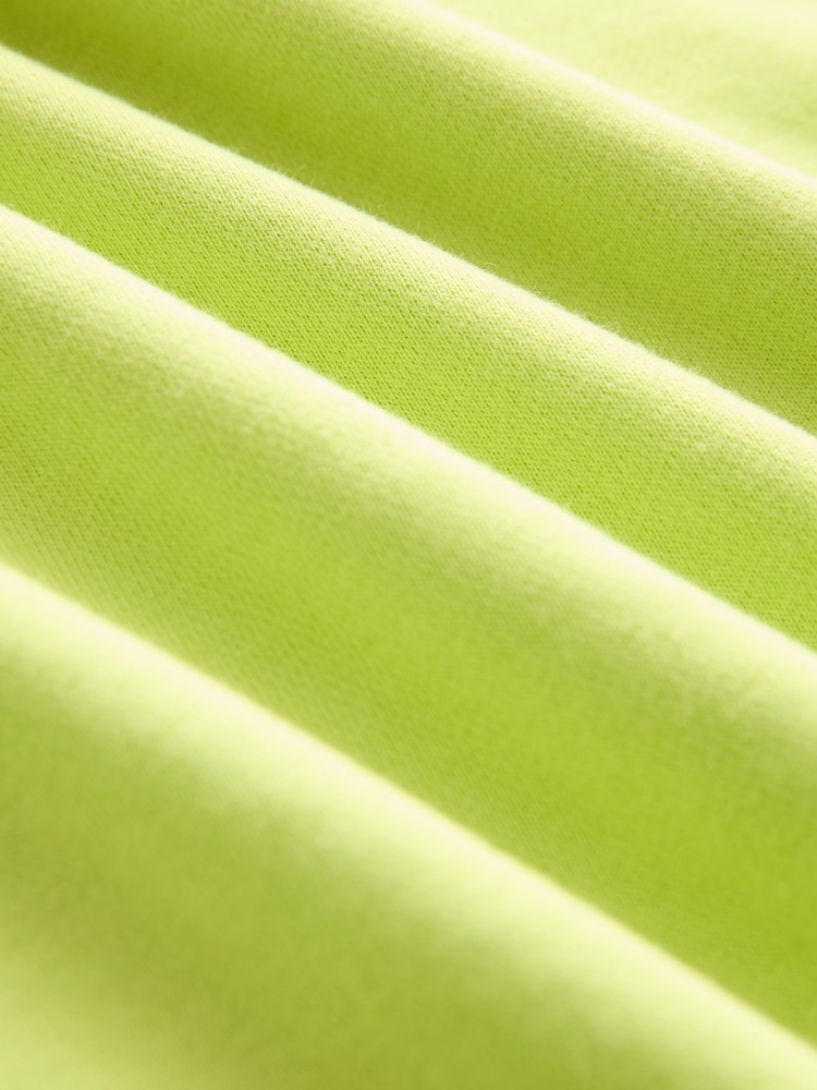 Lime Green Oversized Active Longline Relaxed Summer Crew Neck Sweatshirt - Image 7 of 7