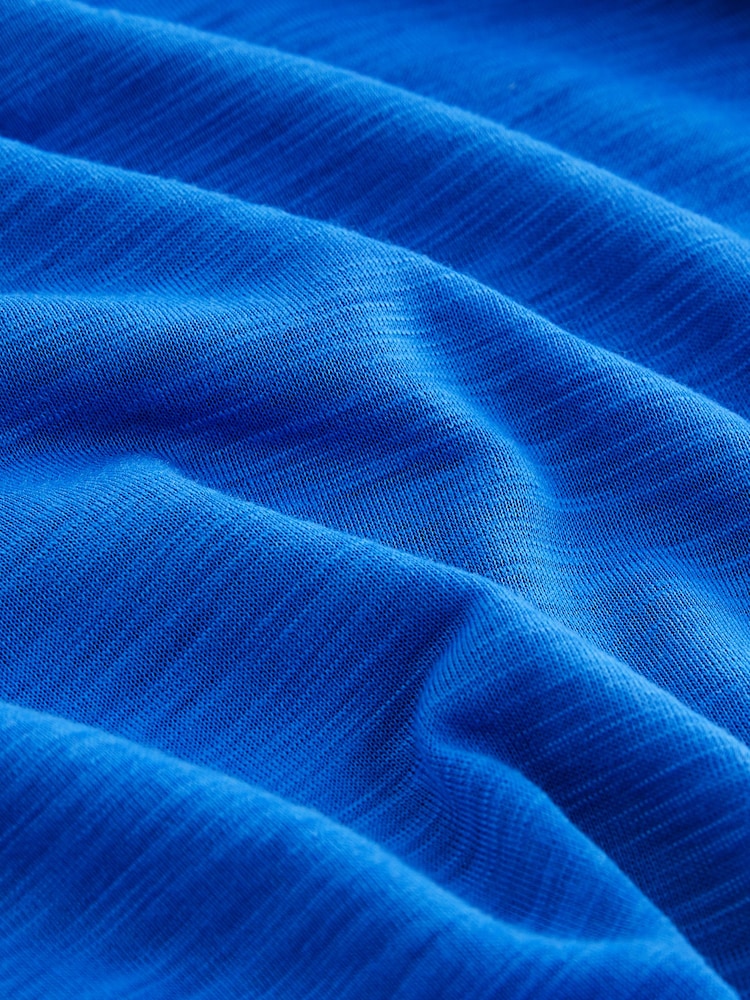 Blue Active Sports Short Sleeve V-Neck Top - Image 6 of 6