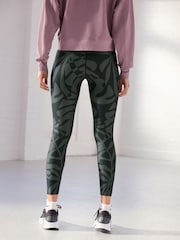 Black/White Next Active Yoga 7/8 Sports Sculpting Leggings - Image 3 of 4