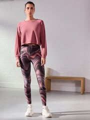 Koralowo-różowy - Active Yoga Leggings - Image 3 of 8
