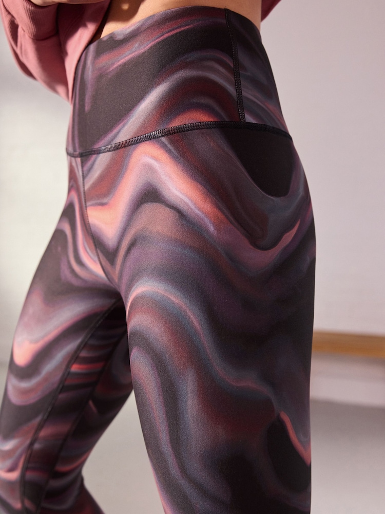 Koralowo-różowy - Active Yoga Leggings - Image 5 of 8