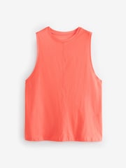 Coral Pink Active Jersey Tank - Image 3 of 5