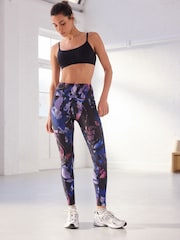 Purple Active High Rise Sports Sculpting Leggings - Image 2 of 6