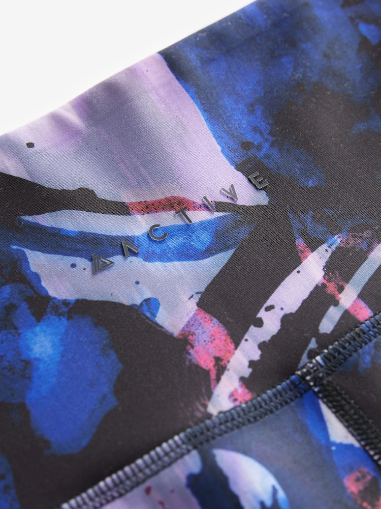 Purple Active High Rise Sports Sculpting Leggings - Image 6 of 6
