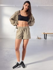Khaki Camo Active Paperbag Shorts - Image 2 of 7