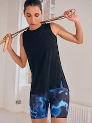 Black Active Sports Longline Tank - Image 3 of 7