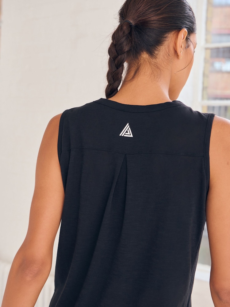 Black Active Sports Longline Tank - Image 5 of 7
