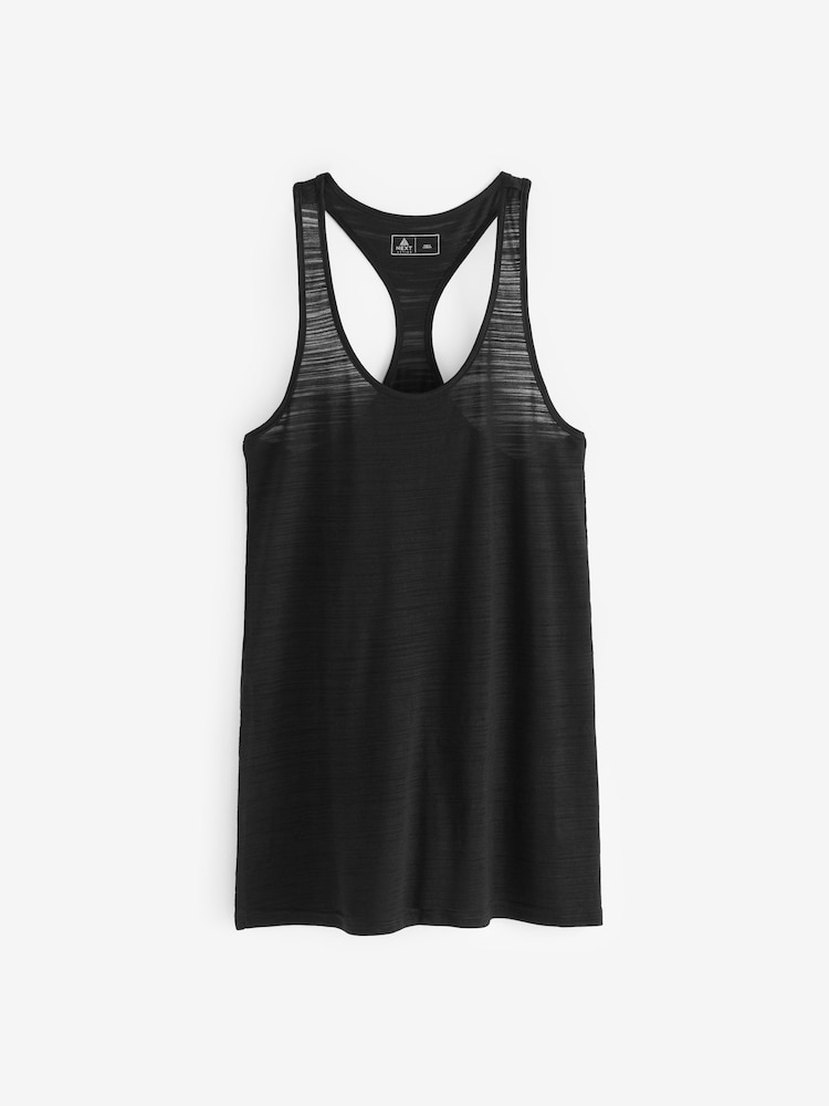Black Active Sports Longline Tank - Image 6 of 7