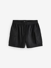 Black Active Cargo Shorts - Image 6 of 7