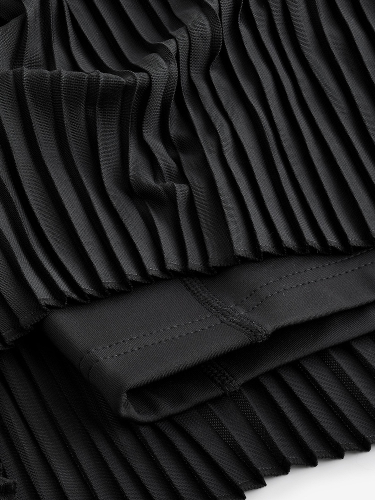 Black Active Pleated Tennis Skort - Image 9 of 9