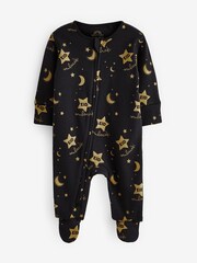 Black/Gold Baby Eid Sleepsuit (0mths-2yrs) - Image 1 of 1