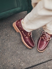 Timberland Lug Bootsschuhe mit 3 Ösen, Braun - Bild 1 von 8