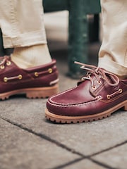 Timberland Lug Bootsschuhe mit 3 Ösen, Braun - Bild 2 von 8