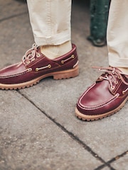 Timberland Lug Bootsschuhe mit 3 Ösen, Braun - Bild 3 von 8