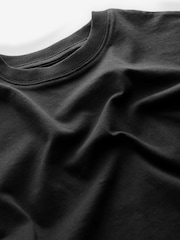 Black Relaxed Fit Short Sleeve T-Shirt (3-16yrs) - Image 7 of 7