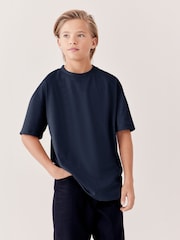 Blue Navy Relaxed Fit Short Sleeve T-Shirt (3-16yrs) - Image 1 of 5