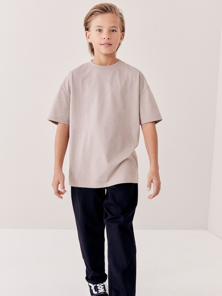 Brown Natural Relaxed Fit Short Sleeve T-Shirt (3-16yrs) - Image 1 of 6