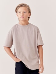 Brown Natural Relaxed Fit Short Sleeve T-Shirt (3-16yrs) - Image 2 of 6