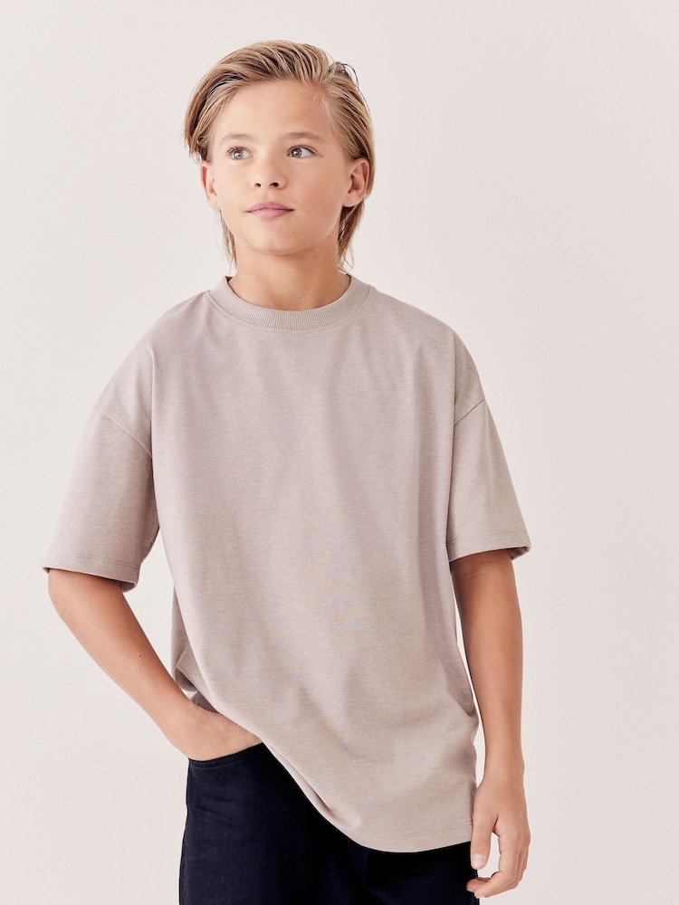 Brown Natural Relaxed Fit Short Sleeve T-Shirt (3-16yrs) - Image 2 of 6