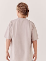 Brown Natural Relaxed Fit Short Sleeve T-Shirt (3-16yrs) - Image 3 of 6