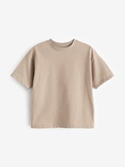 Brown Natural Relaxed Fit Short Sleeve T-Shirt (3-16yrs) - Image 4 of 6