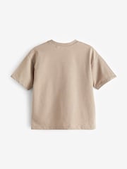Brown Natural Relaxed Fit Short Sleeve T-Shirt (3-16yrs) - Image 5 of 6