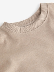 Brown Natural Relaxed Fit Short Sleeve T-Shirt (3-16yrs) - Image 6 of 6