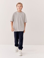 Blassgrau - Kurzarm-T-Shirt aus 100 % Baumwolle (3–16J.) - Bild 1 von 7