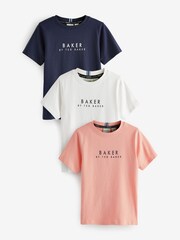 Baker by Ted Baker 100% Cotton T-Shirts 3 Pack - Image 1 of 1